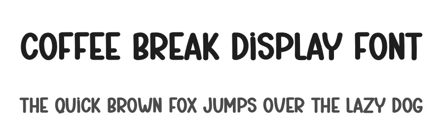 Coffee Break Display Font by creativeletter — Display Font