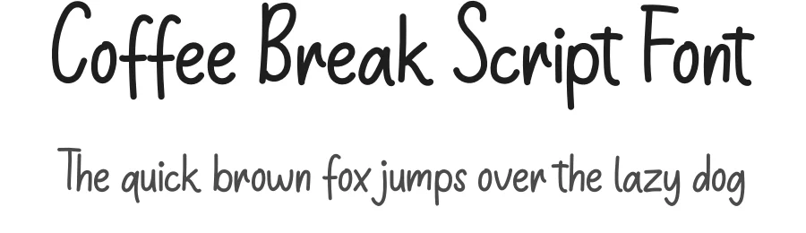Coffee Break Script Font by andikastudio — Script Handwritten Font