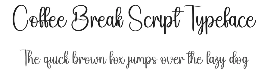 Coffee Break Script Typeface by andikastudio — Script Handwritten Font