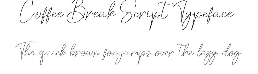 Coffee Break Script Typeface by creativeletter — Script Handwritten Font