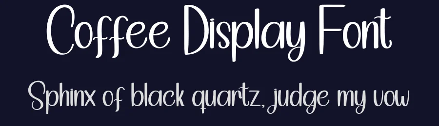 Coffee Display Font by andikastudio — Display Font — thumbnail 2