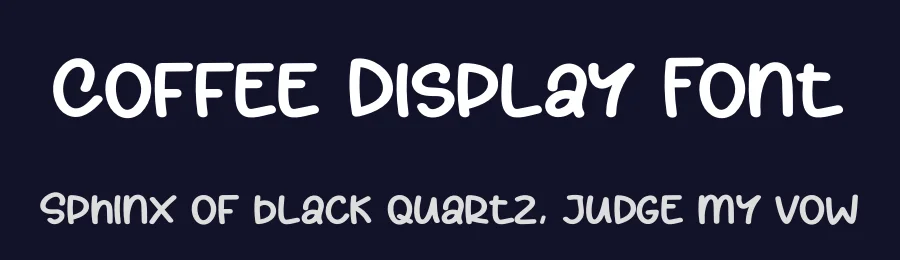 Coffee Display Font by creativeletter — Display Font — thumbnail 2