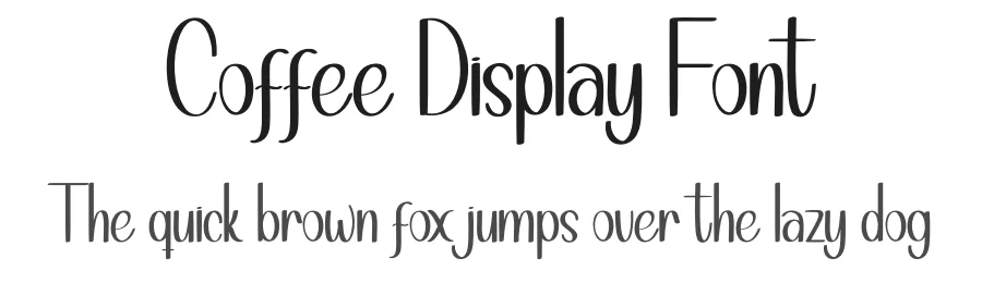 Coffee Display Font by creativeletter — Script Handwritten Font