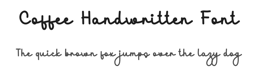 Coffee Handwritten Font by freshtypeink — Script Handwritten Font