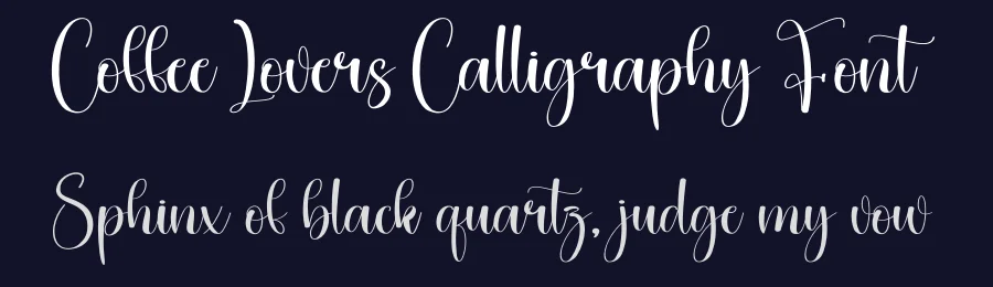 Coffee Lovers Calligraphy Font by creativeletter — Script Handwritten Font — thumbnail 2