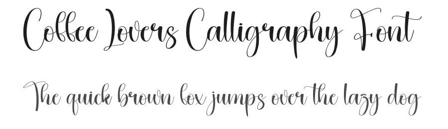 Coffee Lovers Calligraphy Font by creativeletter — Script Handwritten Font