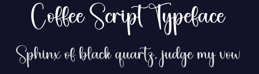 Coffee Script Typeface by creativeletter — Script Handwritten Font — thumbnail 2