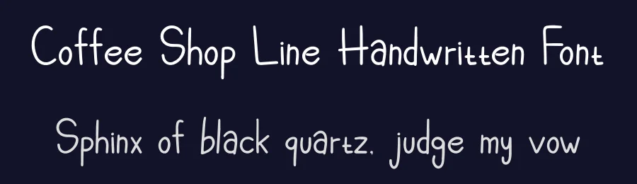 Coffee Shop Line Handwritten Font by imamfathoni0 — Script Handwritten Font — thumbnail 2