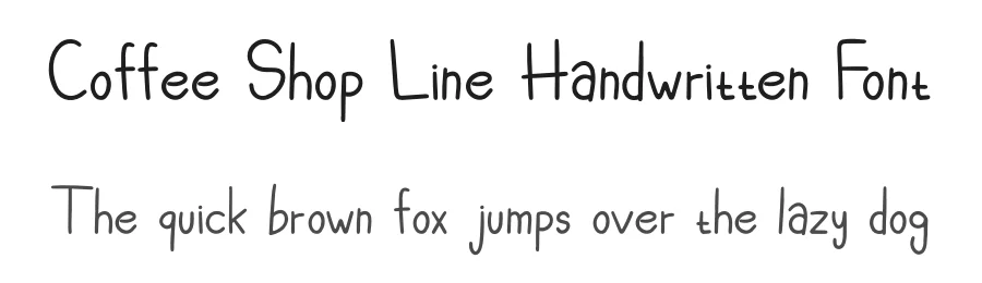 Coffee Shop Line Handwritten Font by imamfathoni0 — Script Handwritten Font