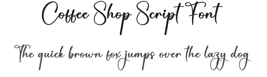 Coffee Shop Script Font by creativeletter — Script Handwritten Font