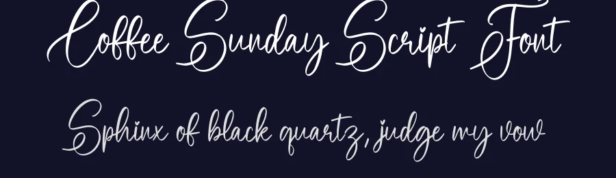 Coffee Sunday Script Font by creativeletter — Script Handwritten Font — thumbnail 2