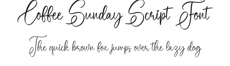 Coffee Sunday Script Font by creativeletter — Script Handwritten Font