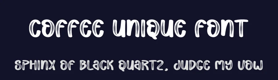 Coffee Unique Font by creativeletter — Display Font — thumbnail 2