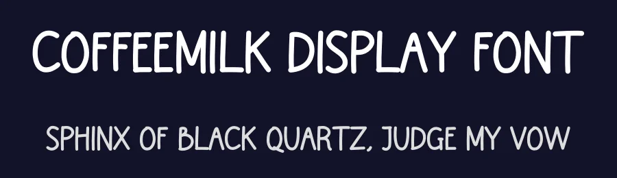 Coffeemilk Display Font by creativeletter — Display Font — thumbnail 2