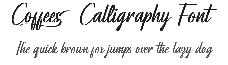 Coffees Calligraphy Font by nihstudio — Script Handwritten Font