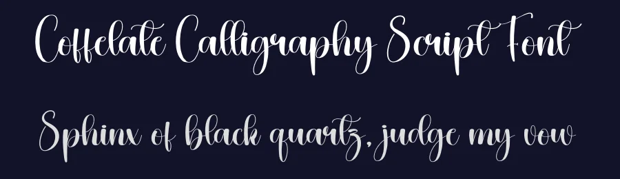 Coffelate Calligraphy Script Font by creativeletter — Script Handwritten Font — thumbnail 2
