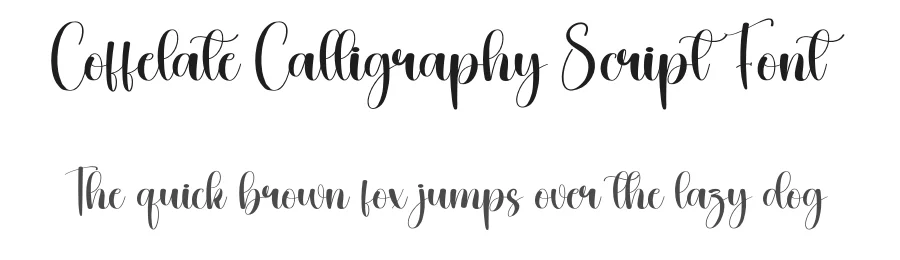 Coffelate Calligraphy Script Font by creativeletter — Script Handwritten Font