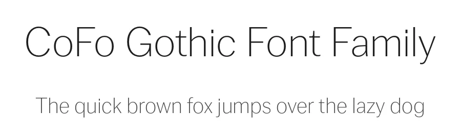 CoFo Gothic Font Family by Contrast Foundry β Sans Serif Font