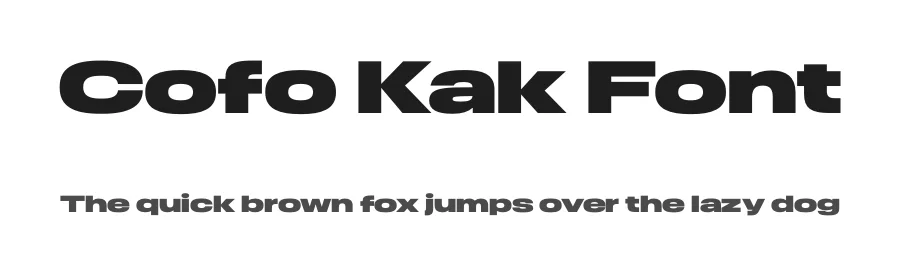 Cofo Kak Font by Contrast Foundry β Sans Serif Font