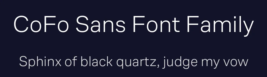 CoFo Sans Font Family by Contrast Foundry — Sans Serif Font — thumbnail 2
