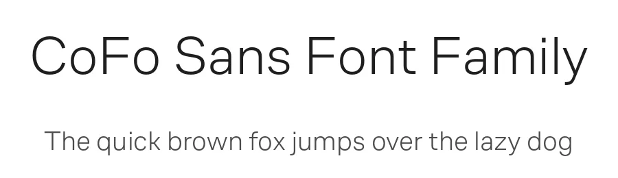 CoFo Sans Font Family by Contrast Foundry β Sans Serif Font