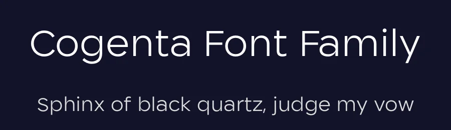 Cogenta Font Family by SRS Type — Sans Serif Font — thumbnail 2