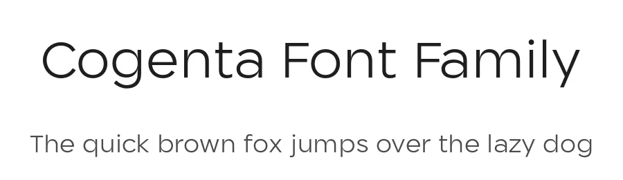 Cogenta Font Family by SRS Type — Sans Serif Font