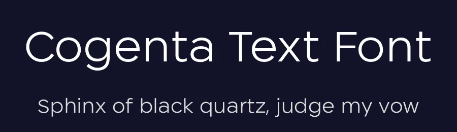 Cogenta Text Font by Soung-ryung Shin — Sans Serif Font — thumbnail 2