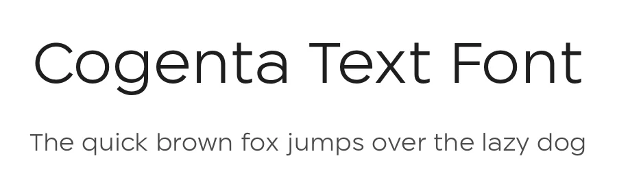 Cogenta Text Font by Soung-ryung Shin β Sans Serif Font