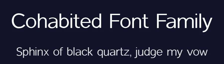 Cohabited Font Family by UICreative — Sans Serif Font — thumbnail 2
