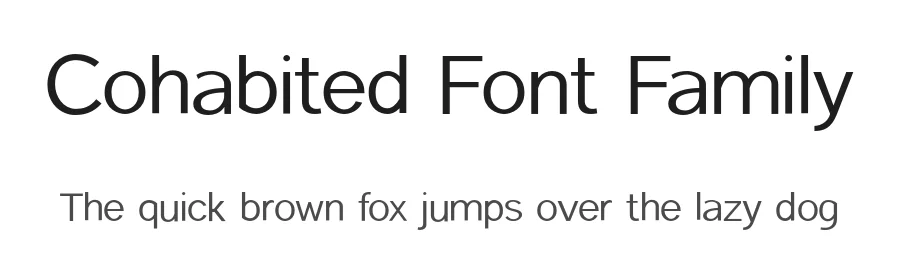 Cohabited Font Family by UICreative — Sans Serif Font