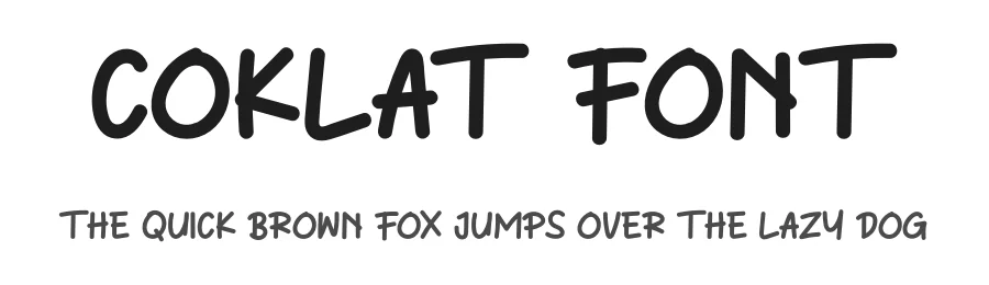 Coklat Font by didiksaputra — Display Font