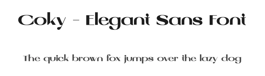 Coky – Elegant Sans Font by roomspace.cl — Serif Font