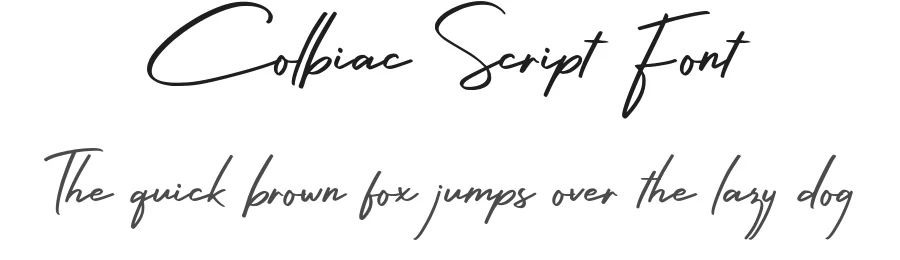 Colbiac Script Font by craftsupplyco — Script Handwritten Font