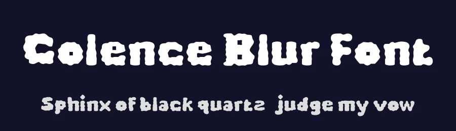 Colence Blur Font by craftsupplyco — Display Font — thumbnail 2