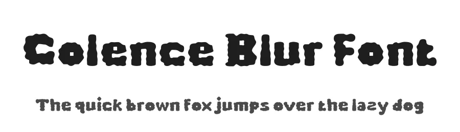 Colence Blur Font by craftsupplyco — Display Font