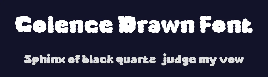 Colence Drawn Font by craftsupplyco — Display Font — thumbnail 2