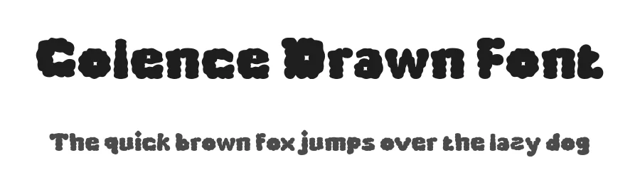 Colence Drawn Font by craftsupplyco — Display Font
