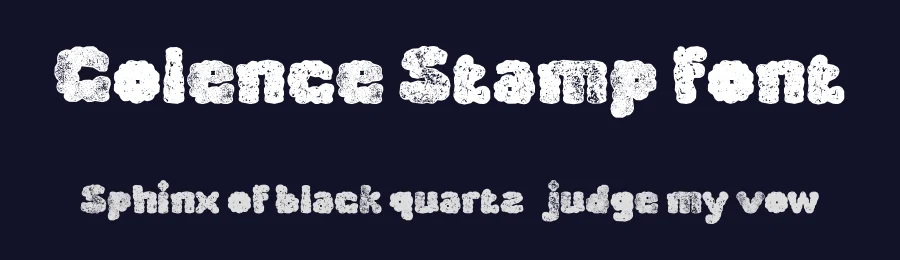 Colence Stamp font by craftsupplyco — Display Font — thumbnail 2
