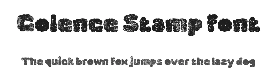 Colence Stamp font by craftsupplyco — Display Font