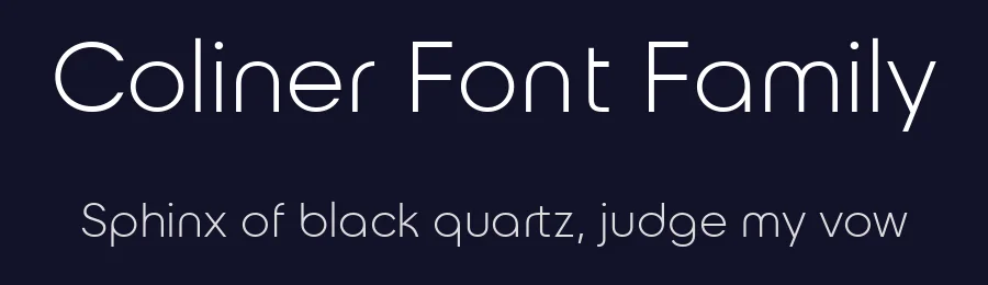 Coliner Font Family by jetsmax — Sans Serif Font — thumbnail 2