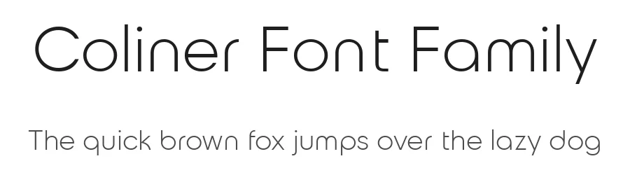 Coliner Font Family by jetsmax — Sans Serif Font