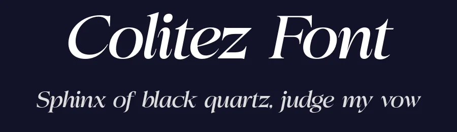 Colitez Font by Oktnum Type Foundry — Serif Font — thumbnail 2
