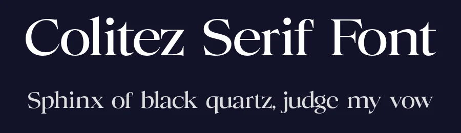 Colitez Serif Font by Oktnum Type Foundry — Serif Font — thumbnail 2