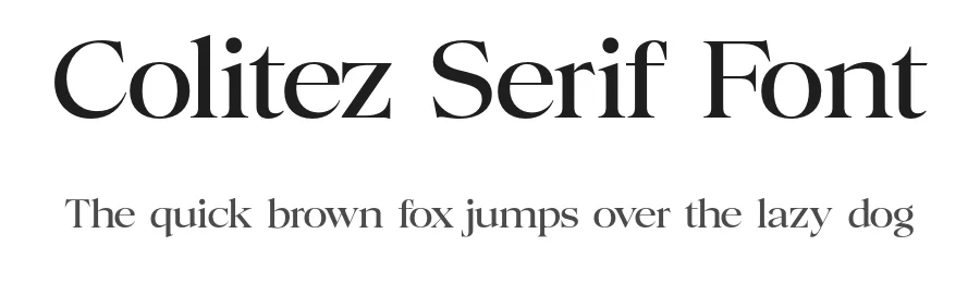 Colitez Serif Font by Oktnum Type Foundry — Serif Font