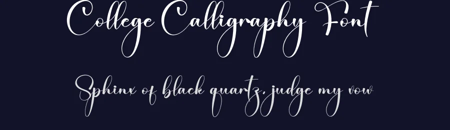 College Calligraphy Font by creativeletter — Script Handwritten Font — thumbnail 2