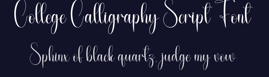 College Calligraphy Script Font by creativeletter — Script Handwritten Font — thumbnail 2