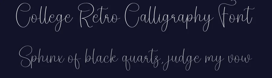 College Retro Calligraphy Font by creativeletter — Script Handwritten Font — thumbnail 2
