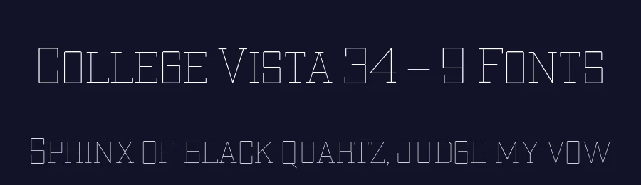 College Vista 34 – 9 Fonts by Casloop Studio — Decorative Font — thumbnail 2