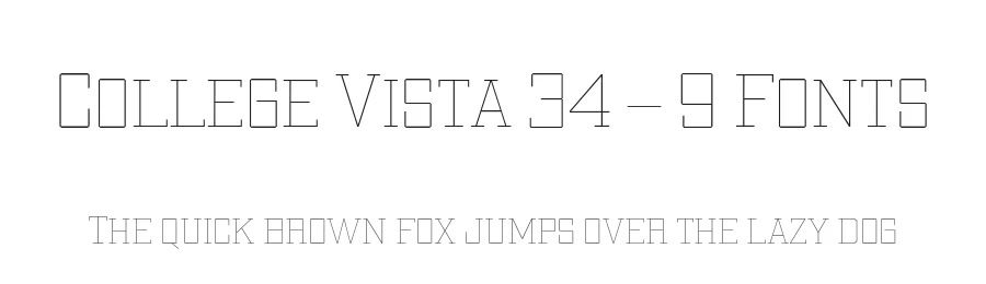 College Vista 34 – 9 Fonts by Casloop Studio — Decorative Font